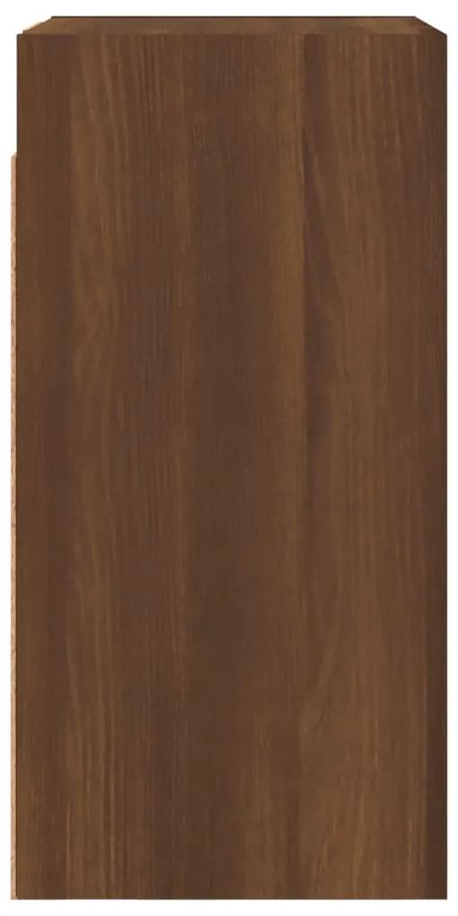 Comoda TV, stejar maro, 30,5x30x60 cm, lemn prelucrat 1, Stejar brun, 30.5 x 30 x 60 cm