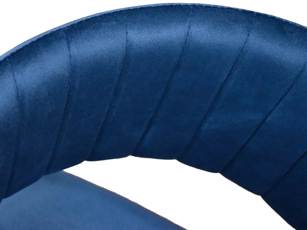 Scaun Milano, structura metalica aurie, catifea - ALBASTRU - CATIFEA - AURIU - STANDARD