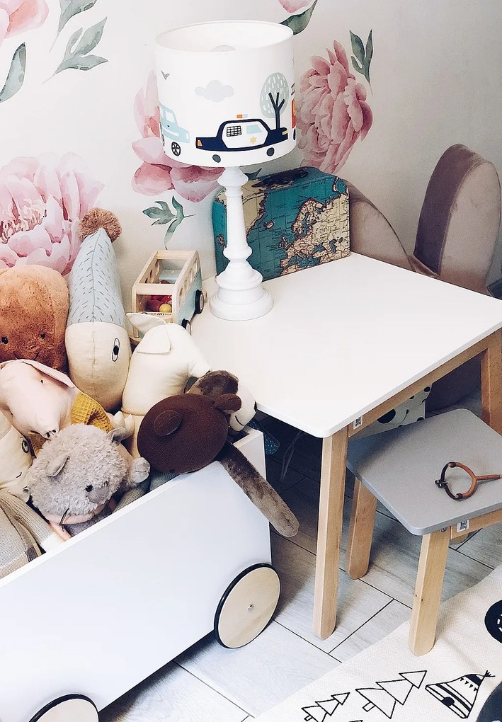 Scaun pentru copii Culoare Alb Zapada, WOODY SNOW