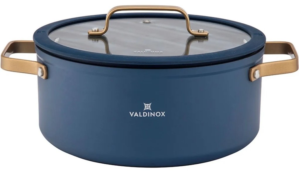 Valdinox Caserolă cu capac Giovanni 24 cm, 5,0 l, 5 l