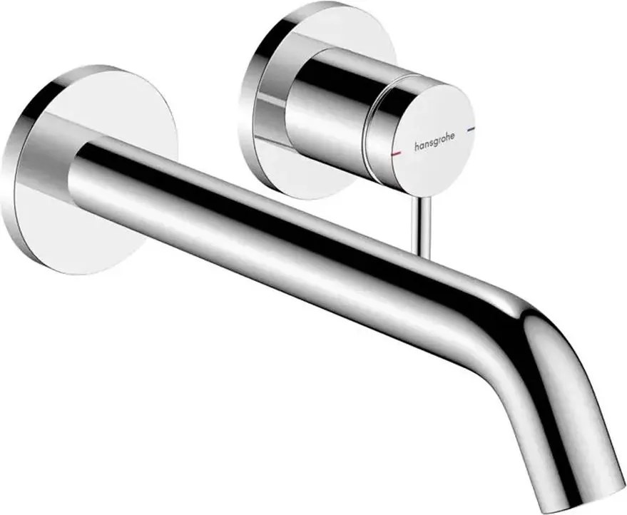 Baterie lavoar incastrata Hansgrohe Tecturis S EcoSmart+ finisaj crom lucios 22.5 cm fara corp ingropat
