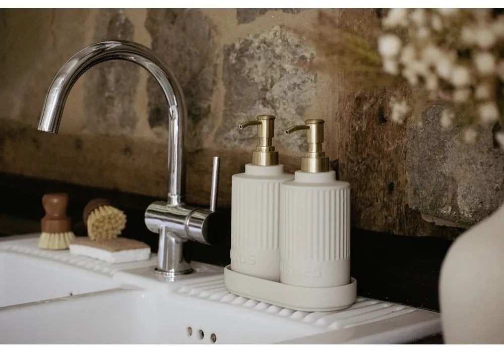 Suport pentru accesorii de spălat crem din ceramică Heidi – Wenko
