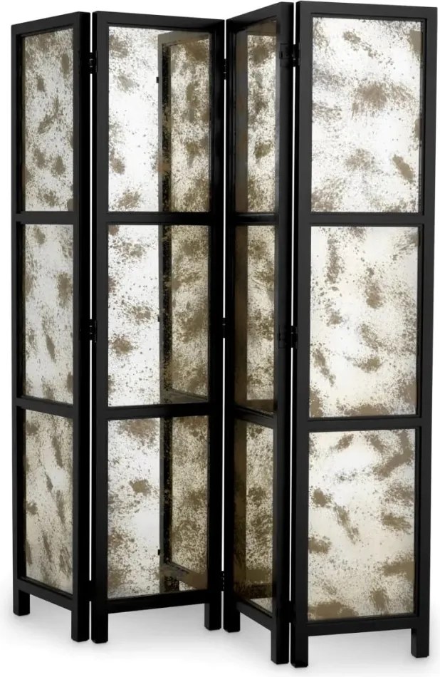 Paravan decorativ LUX, Lemn, Oglinda, Jacques