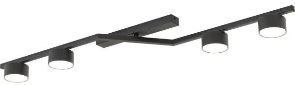 Plafonieră SKAN 4xGX53/12W/230V, neagră