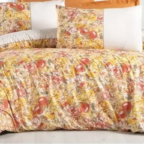 Lenjerie de pat bumbac satinat 1 persoane,homs,serie H280,00083