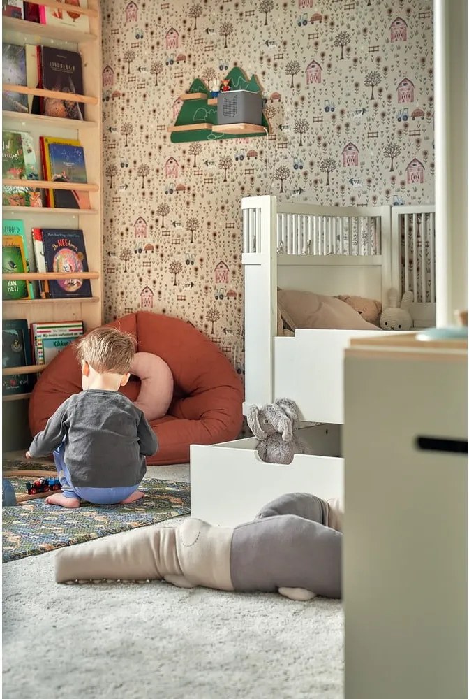 Fotoliu de relaxare pentru copii alb Mini Nido - Karup Design