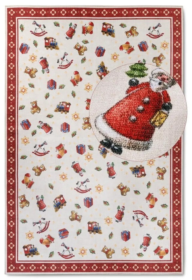 Covor roșu 160x230 cm cu model de Crăciun Red Christmas – Villeroy&amp;Boch