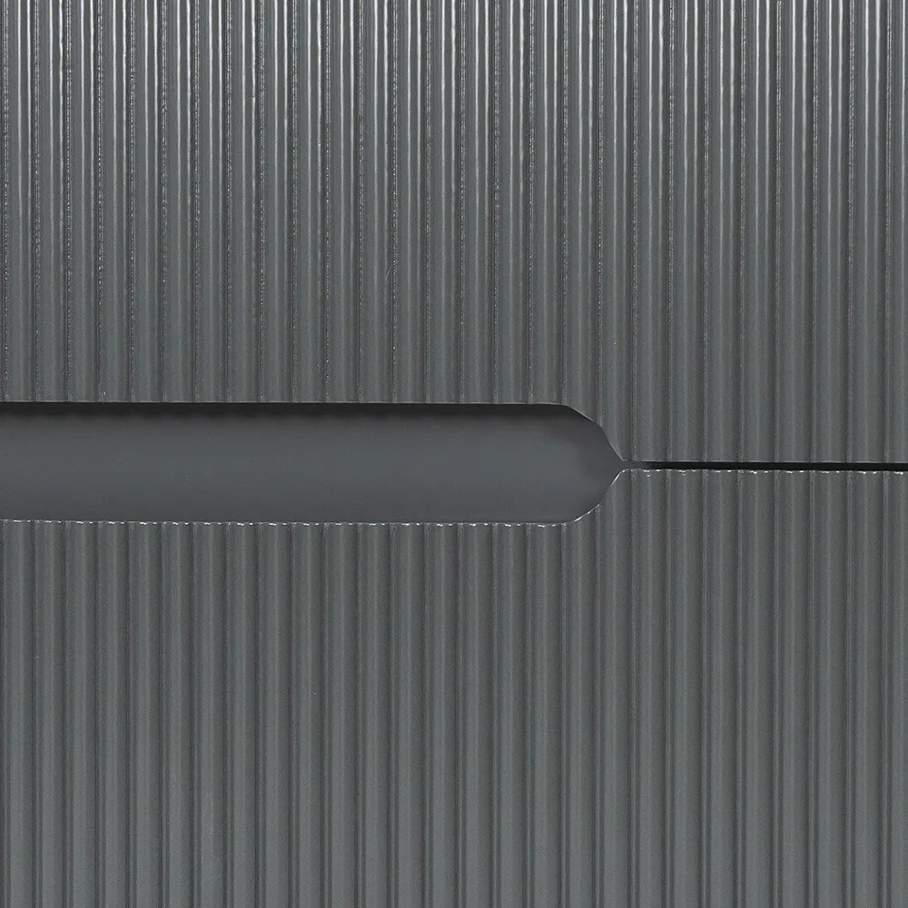 Trent 120 dulap de baie inferior cu chiuvetă ceramică 4 sertare, gri antracit