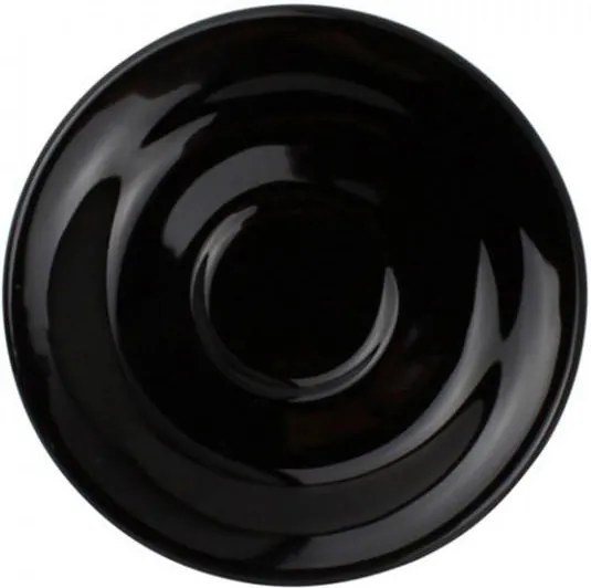 Farfurioara neagra din ceramica 15,5 cm Litho