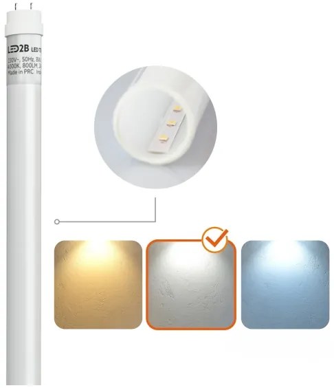 Corp de iluminat LED fluorescent industrial Brilagi OPTIMA T8 1xG13/18W/230V 4000K IP65 128 cm