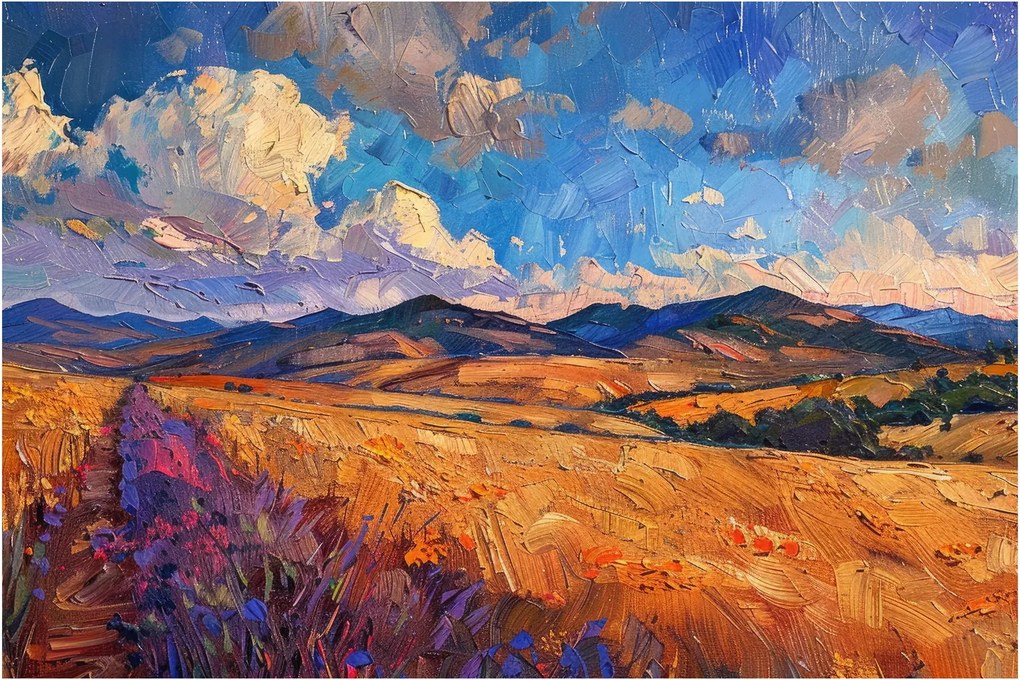 Tablou - Pictură în ulei de peisaj (90x60 cm)