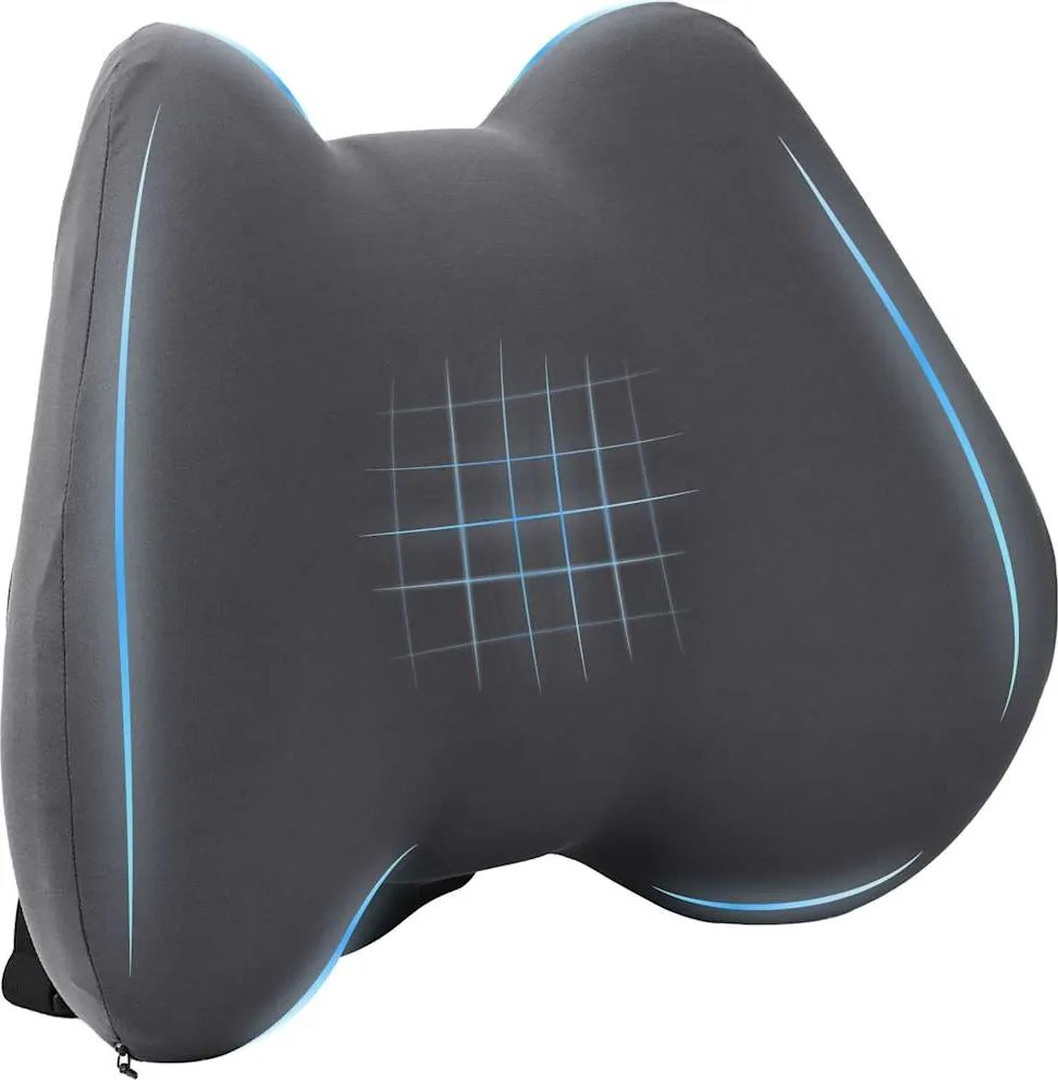 vidaXL Perna pentru spate Gri 40 x 32 x 14 cm Spumă cu Memorie