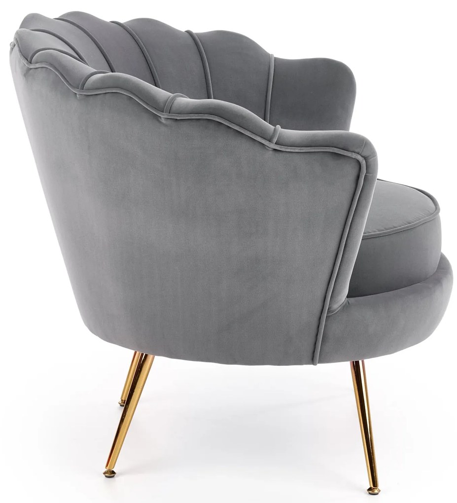 Fotoliu relax Altha (gri + Auriu). Promo -6%. 1039465