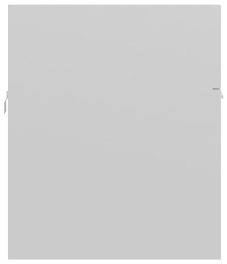 Dulap de chiuveta, alb extralucios, 90x38,5x46 cm, PAL Alb foarte lucios, Dulap pentru chiuveta, 1