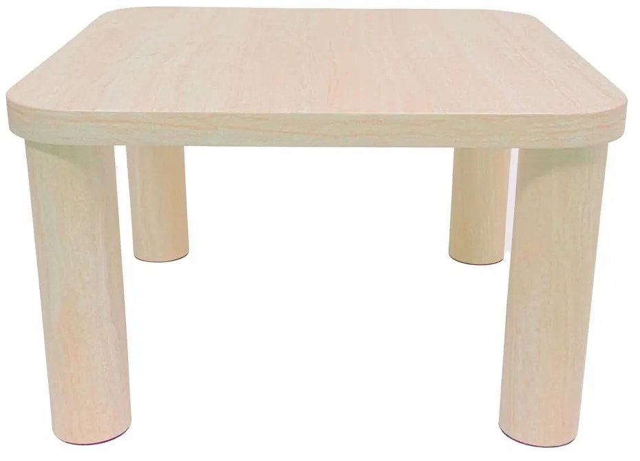 Măsuță de cafea bej cu aspect de marmură 60x60 cm Solano – Actona