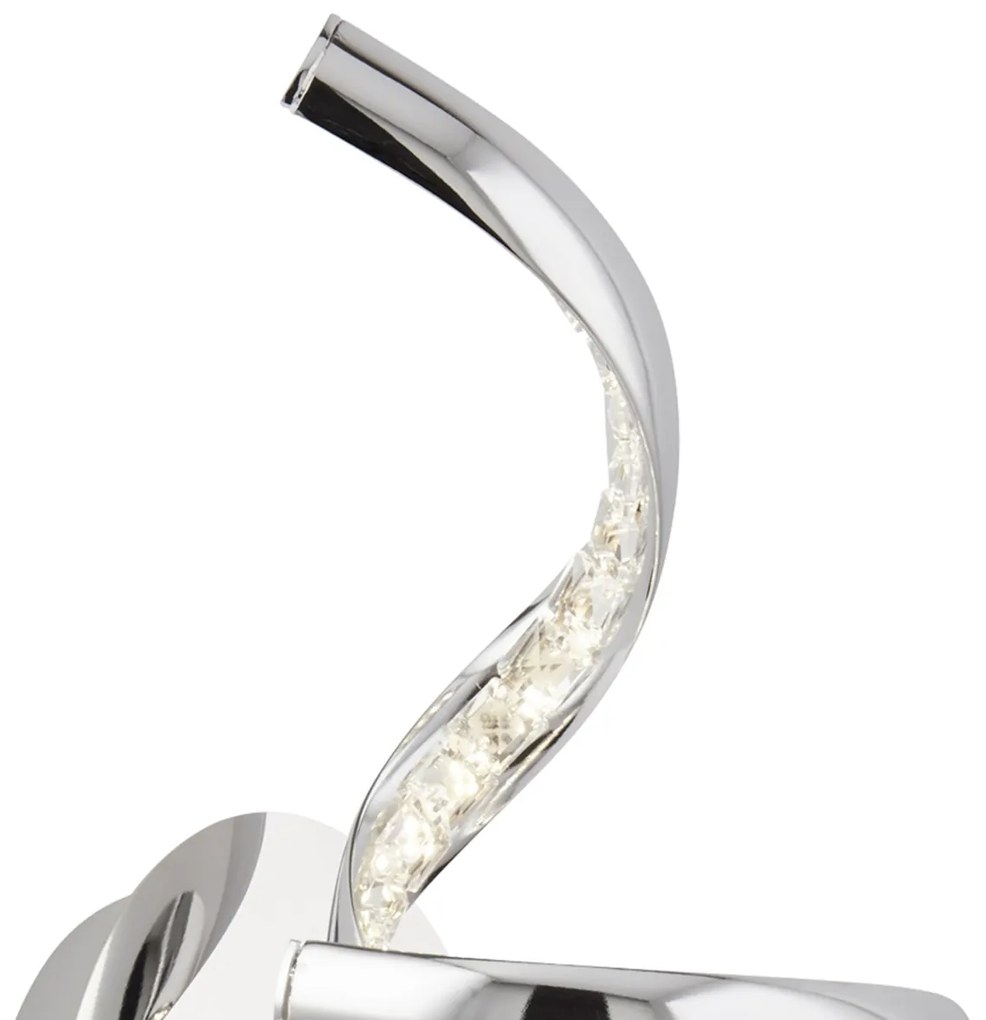 Aplica de perete LED moderna design cromat Twirls 12W 9208CC SRT
