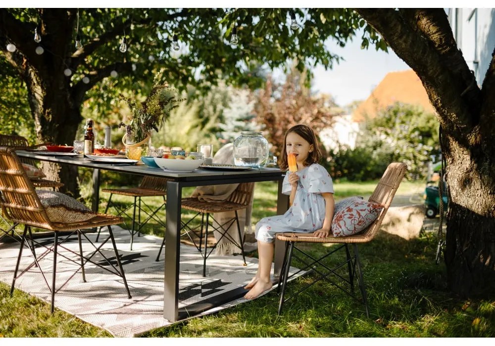 Masă de grădină Bonami Selection Strong, 100 x 100 cm, gri