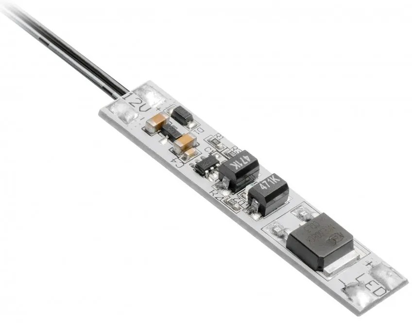 Intrerupator GLAX cu senzor ON/OFF si cablu L= 2000 mm pentru banda LED, AE-WLPR-60P2