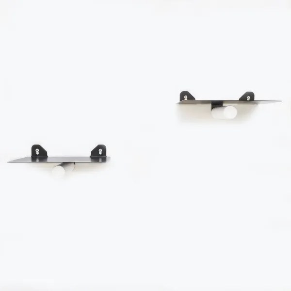 SET 2x raft de perete 15x21 cm negru/alb