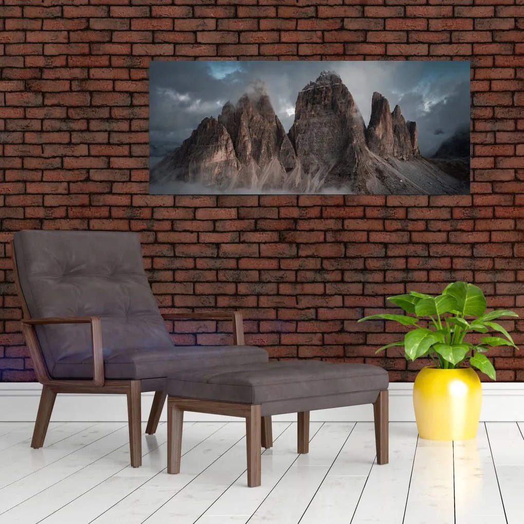 Tablou - Trei Dinți, Dolomiți Italieni (120x50 cm)