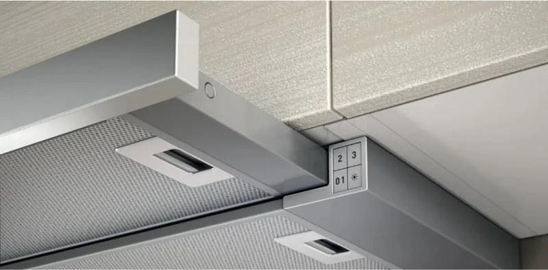 Hota de bucătărie încastrabilă Elica Elite 14 Lux GRIX 60, 121 W, 60 cm, clasa D, 304 m³/h, iluminare LED, oțel inoxidabil