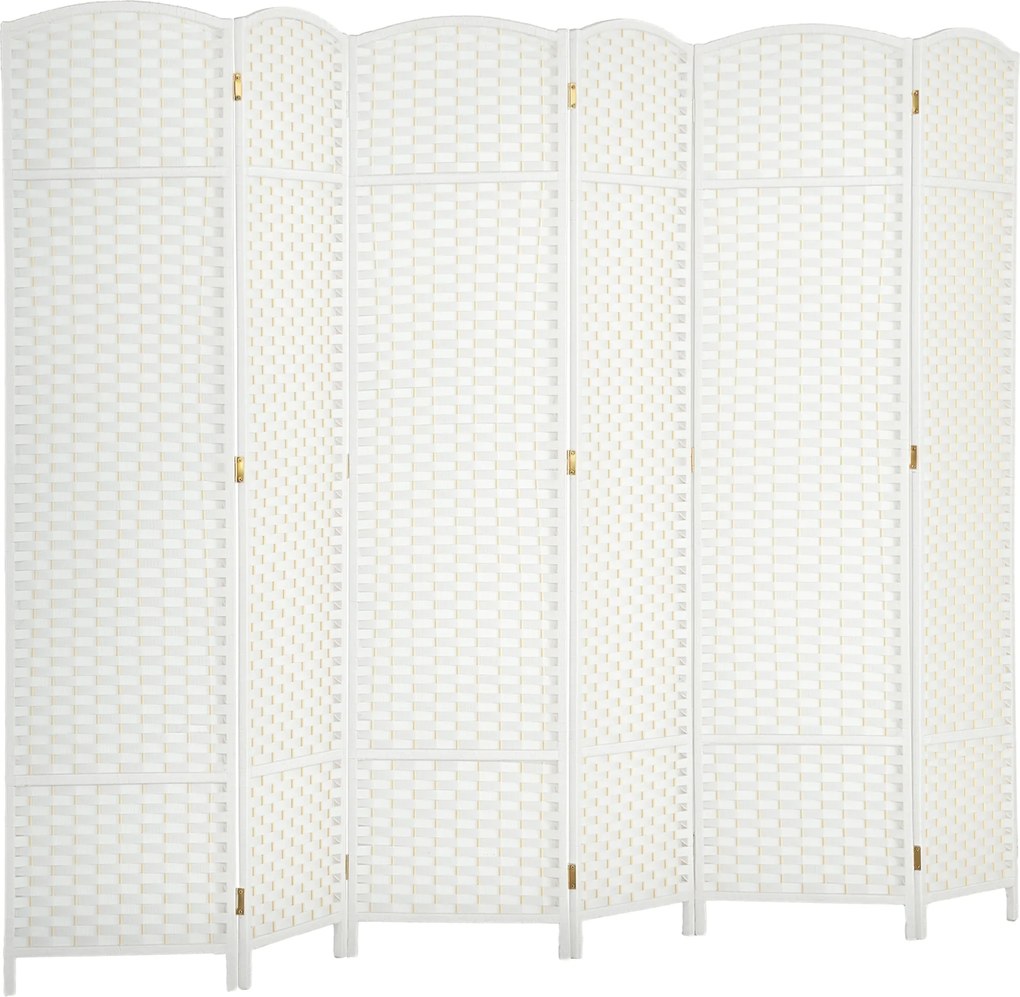 HOMCOM Paravan Decorativ pliabil cu 6 panouri, 240x170 cm, Negru | Aosom Romania