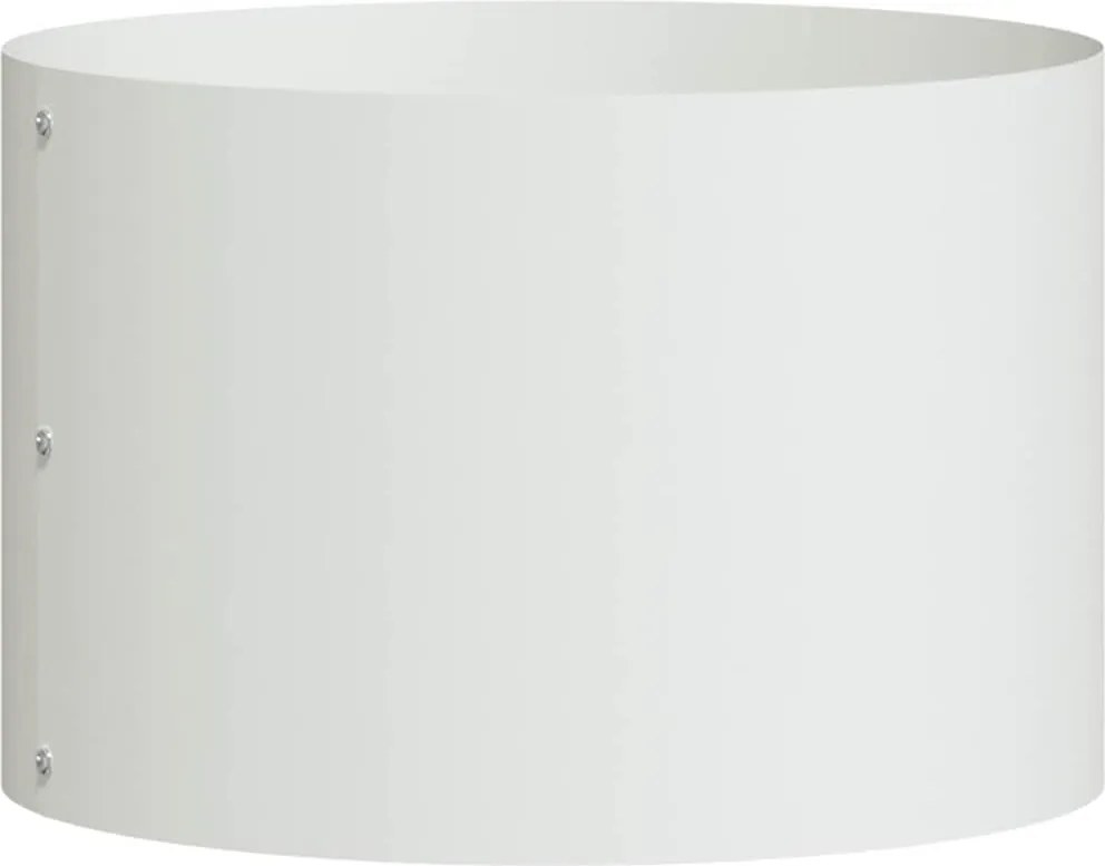 vidaXL Inele pentru vaze Alb 30 x 30 x 20 cm Oțel laminat la rece