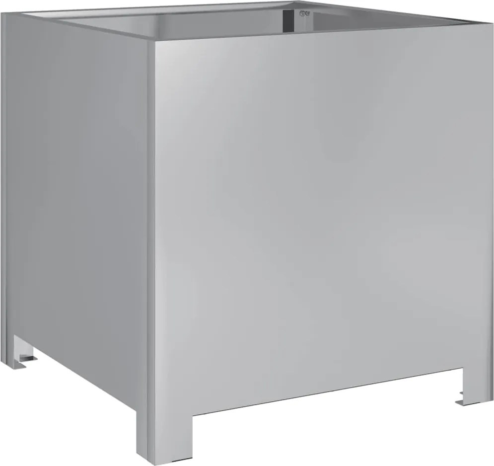 vidaXL Jardinieră de grădină, 40x40x40 cm, oțel galvanizat