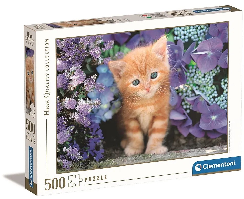 Animale Ginger Puzzle cu 500 de piese cu pisici Clementoni