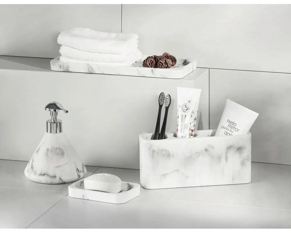 Tavă pentru baie Wenko Desio, alb - gri