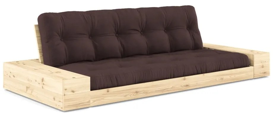 Canapea maro închis extensibilă 244 cm Base – Karup Design