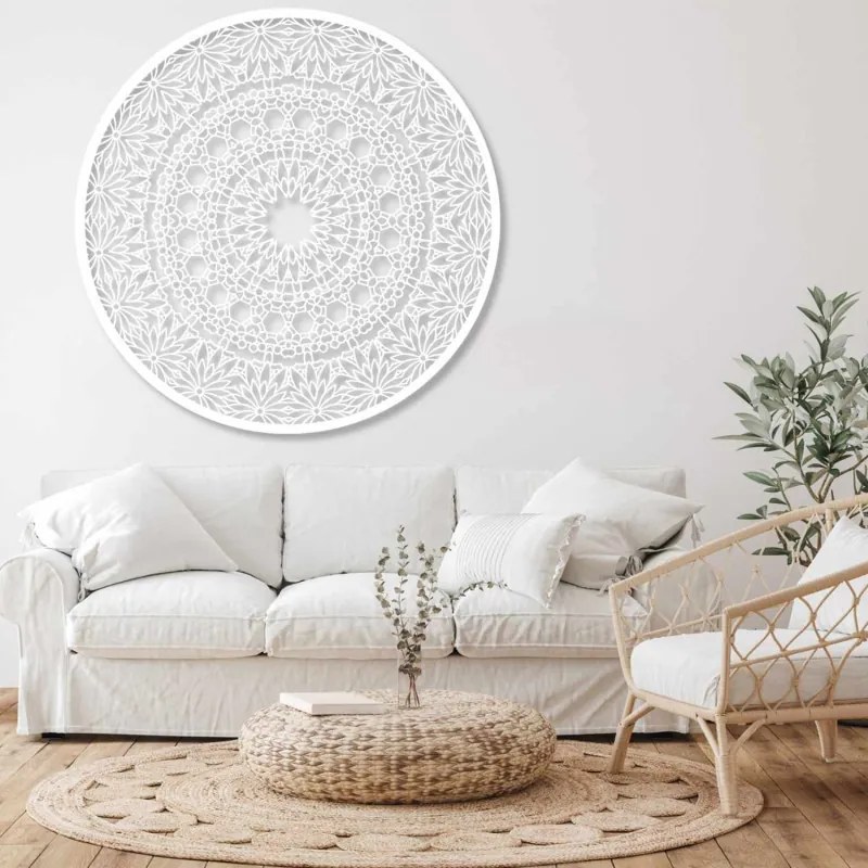SENTOP | Mandala luxoasă din lemn pe perete, decorațiune interioară 3D | HELA