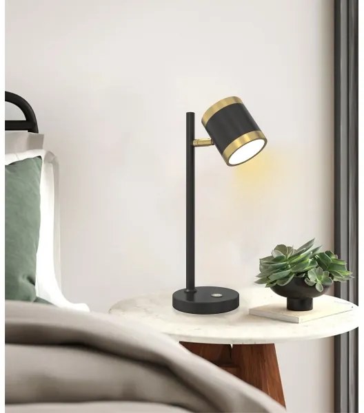 Lampă LED dimabilă de masă Wofi 8003-104S TOULOUSE LED/10W/230V negru/auriu