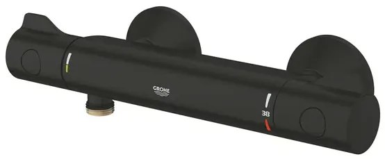 Baterie dus termostatata negru mat Grohe Grohtherm 800