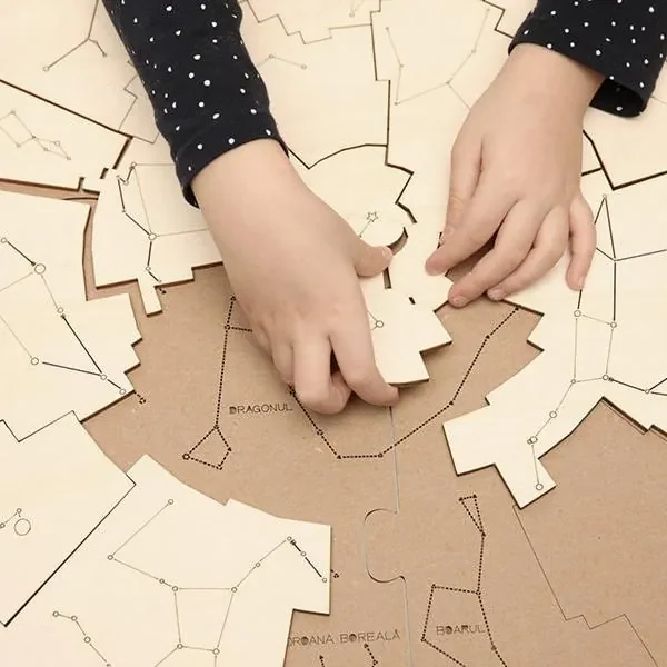 1 x CONSTELAȚII - puzzle lemn