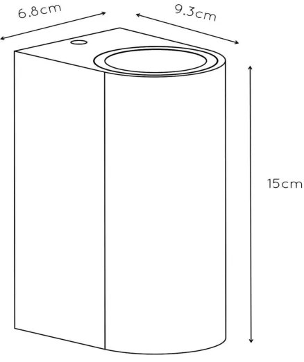 Aplică de exterior Lucide 27863/02/97 BOOGY 2xGU10/4W/230V IP44