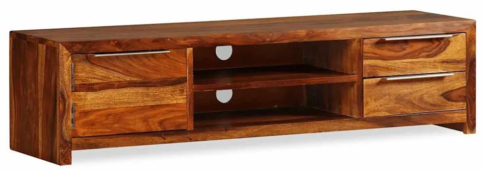 vidaXL Comodă TV din lemn masiv de acacia, 120 x 30 x 30 cm