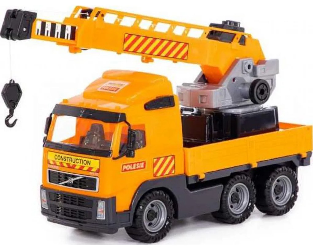 Camion cu macara - Volvo PowerTruck, 72x19x32 cm, Wader