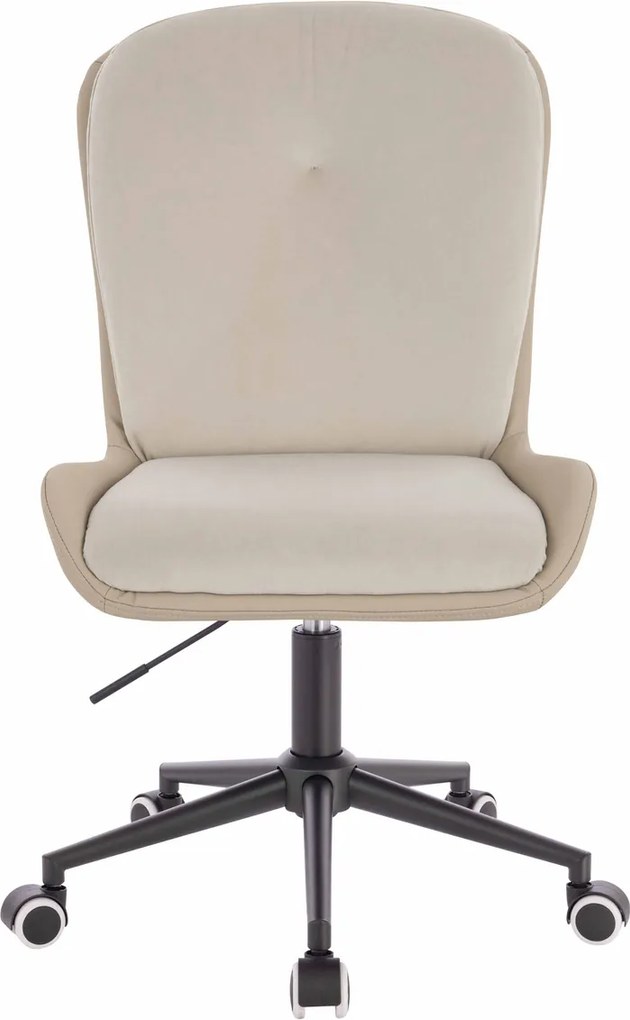 HR690K Scaun Velvet&amp;soft Piele Pu Cremos/Cremos Bază Neagră