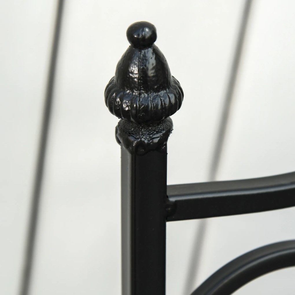 Outsunny Set grădină pentru 2 persoane Set mobilier balcon Masă mozaic+scaune pliabile Metal Placă ceramică Multicolor | Aosom Romania