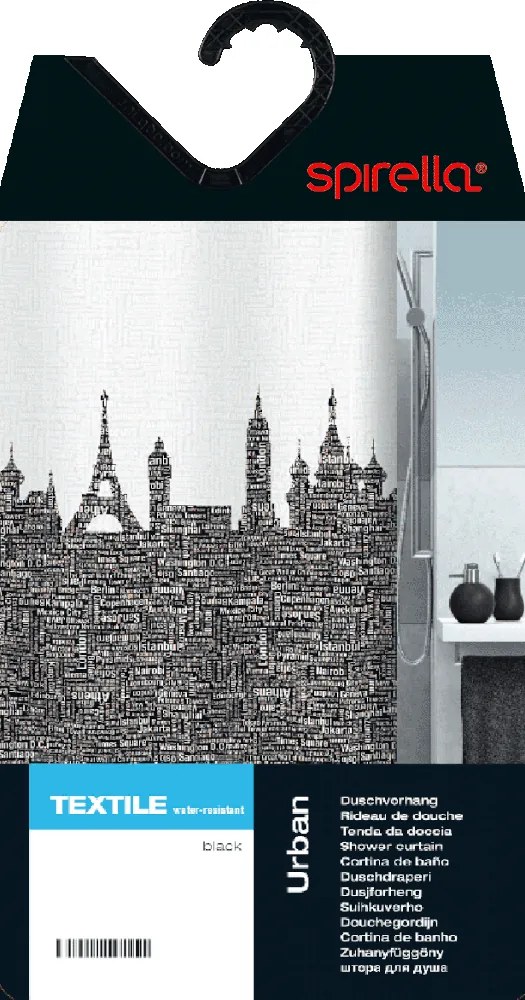 Perdea de duș 180x200 cm Urban – Spirella