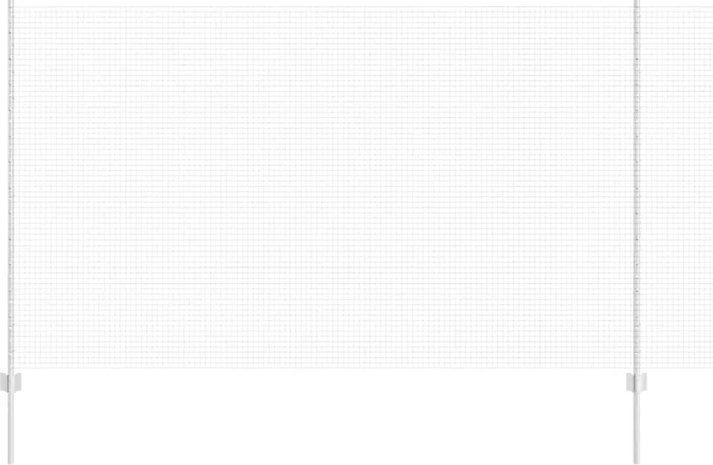 vidaXL Gard cu Stâlp Argintiu 1,4 x 10 m Oțel