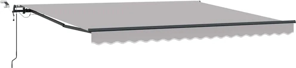 vidaXL Țesătură pentru copertină cu Gri deschis 400 × 300 cm Poliester