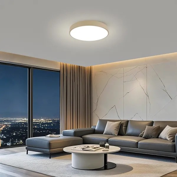 Brilagi Plafonieră LED POOL, 60 W, 230 V, 3000/4500/6000 K, Ø 60 cm, bej