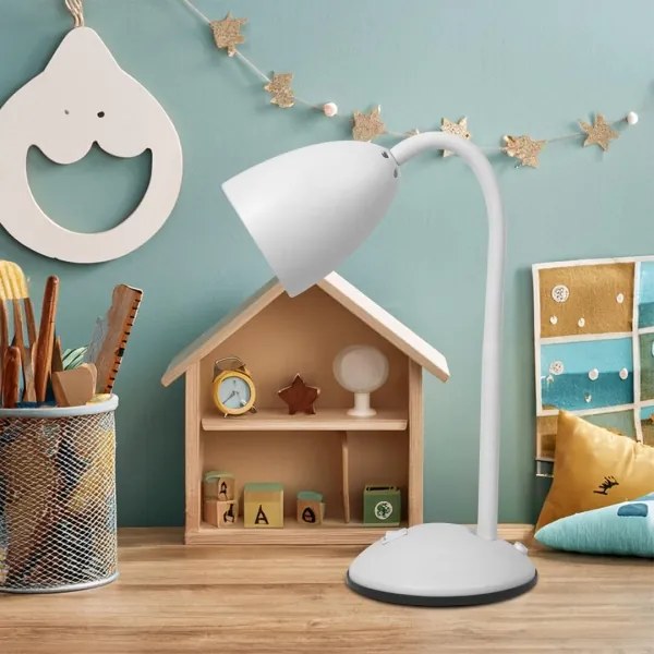 Lampă de masă LOGIC 1xE27/60W/230V alb