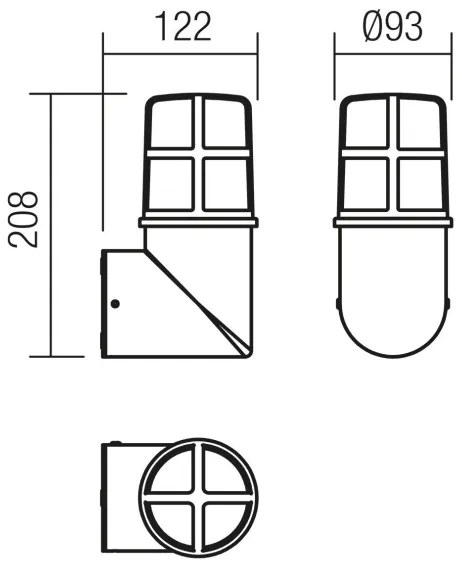 Aplică de exterior TRITON 1xE27/28W/230V IP54 alamă Redo 90196