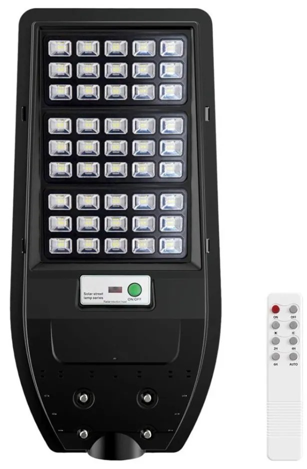 Lampă stradală solară LED VIA 100W/10000 mAh 3,2V 6000K IP54 + telecomandă