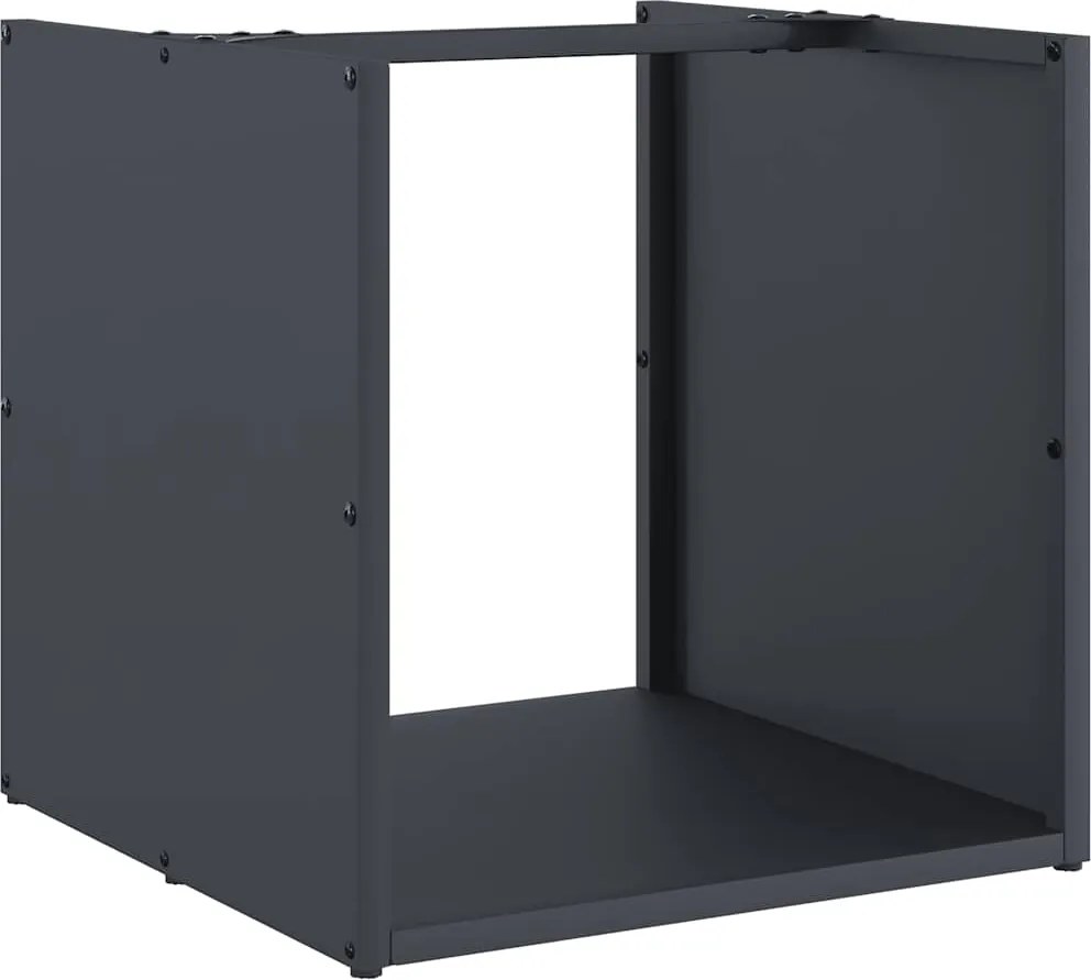 vidaXL Suport pentru lemne de foc Antracit Oțel laminat la rece