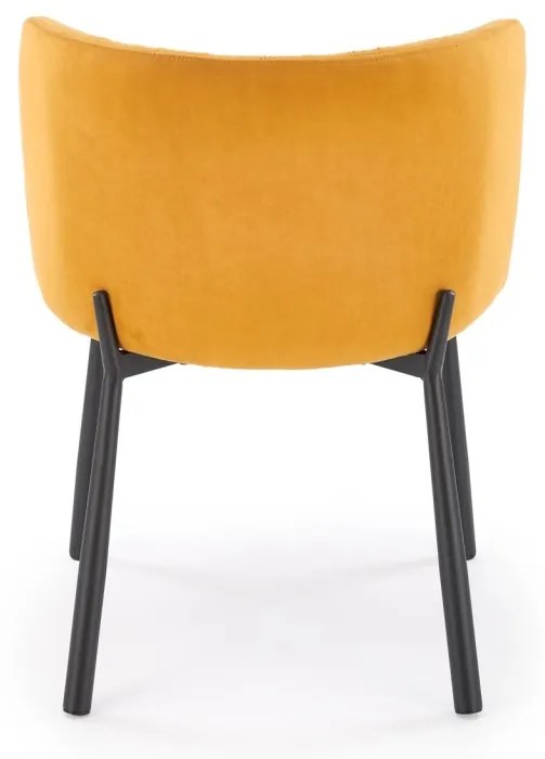 Scaun K531 velvet mustariu