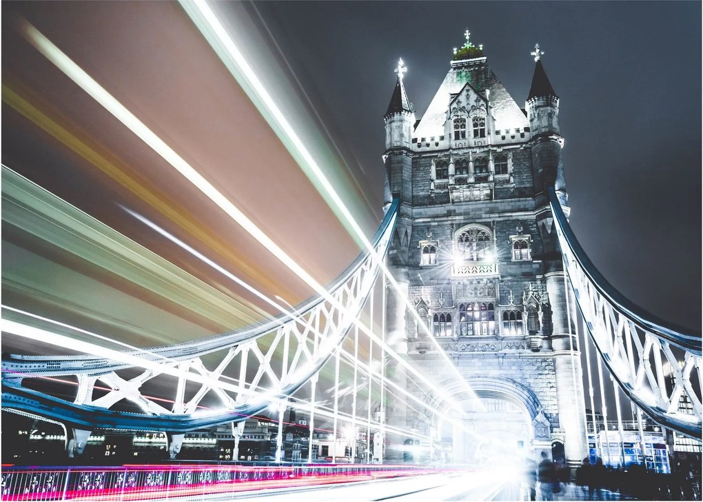 Tablou pe sticlă cu Tower Bridge (70x50 cm)